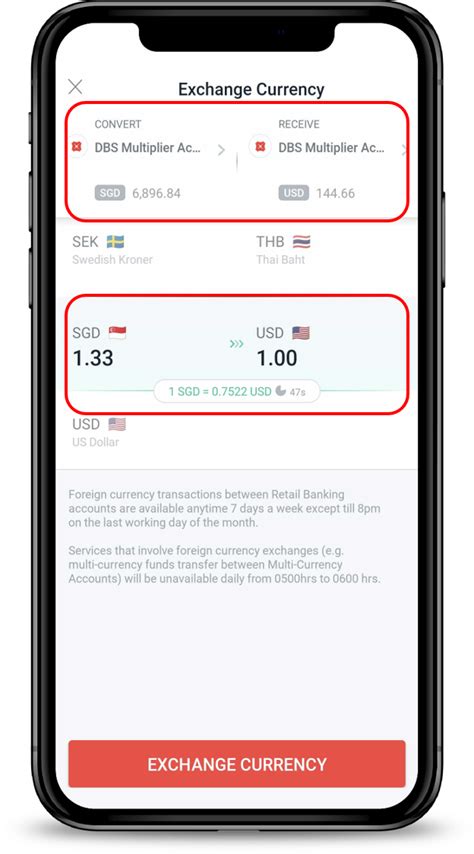 dbs multi currency rates.